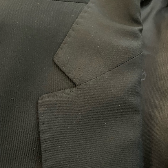 David Donahue Luxury Super 150's Wool Ryan Suit Jacket in Navy Size 46 R - Picture 4 of 10